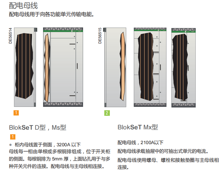 施耐德低壓柜BlokSeT母線設(shè)計(jì)